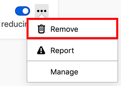 remove addon