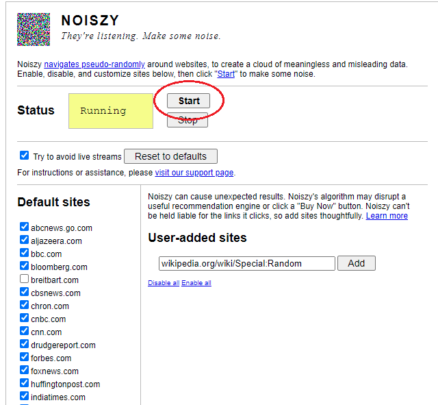 NoiszyStart